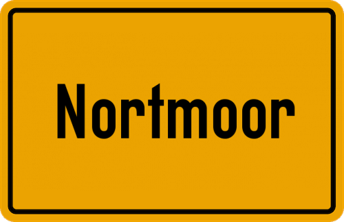 Ortsschild Nortmoor
