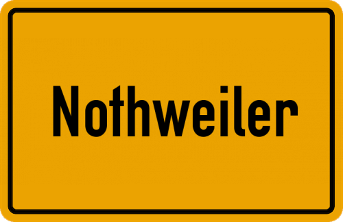 Ortsschild Nothweiler