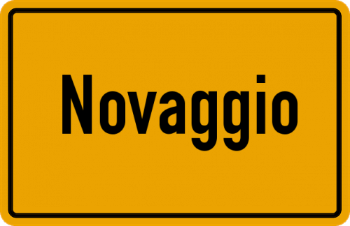 Ortsschild Novaggio