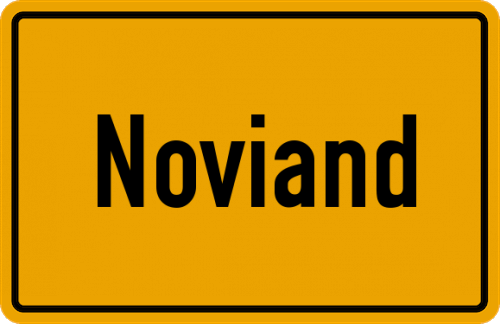 Ortsschild Noviand