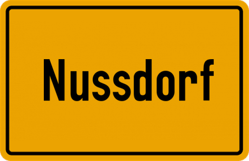 Ortsschild Nussdorf