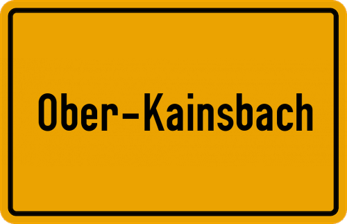 Ortsschild Ober-Kainsbach