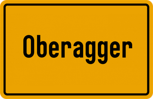 Ortsschild Oberagger