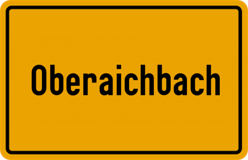 Ortsschild Oberaichbach