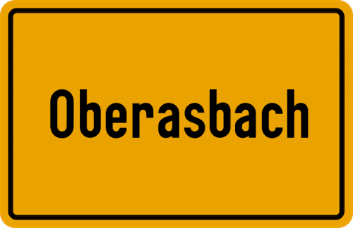 Ortsschild Oberasbach, Oberberg Kreis