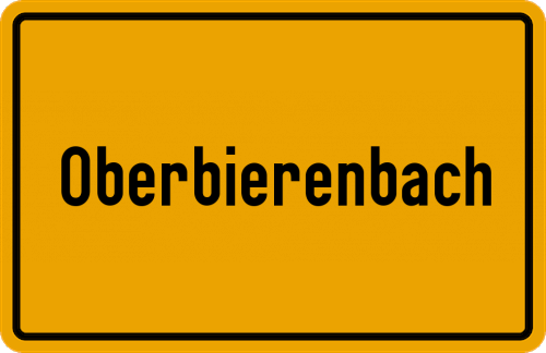 Ortsschild Oberbierenbach