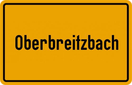 Ortsschild Oberbreitzbach