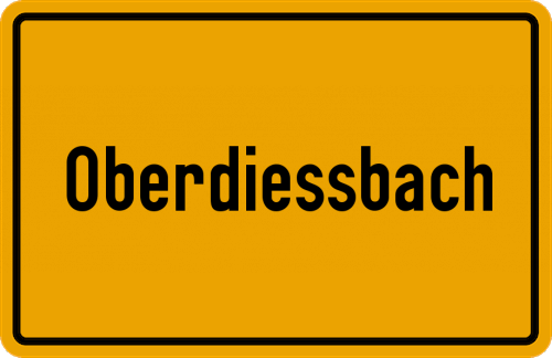 Ortsschild Oberdiessbach