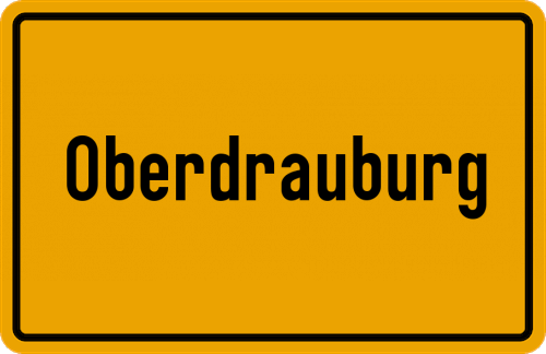Ortsschild Oberdrauburg