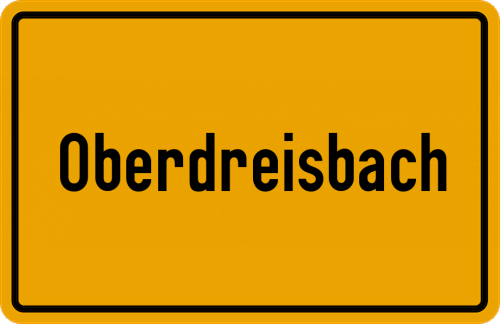 Ortsschild Oberdreisbach