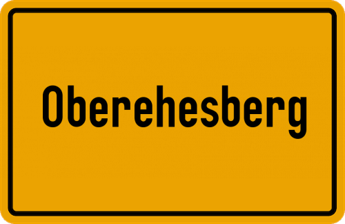 Ortsschild Oberehesberg