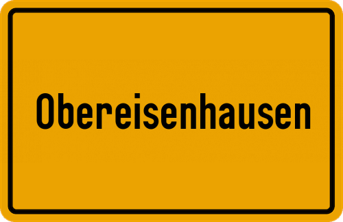 Ortsschild Obereisenhausen