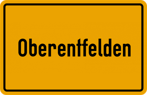 Ortsschild Oberentfelden