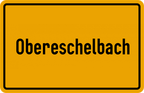 Ortsschild Obereschelbach