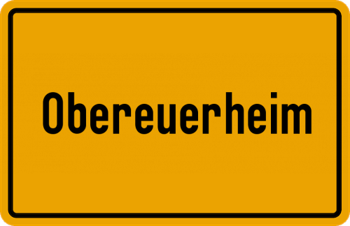 Ortsschild Obereuerheim