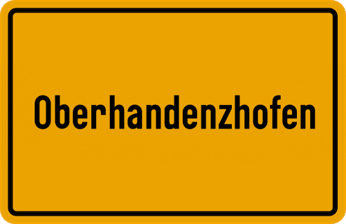 Ortsschild Oberhandenzhofen