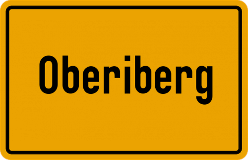 Ortsschild Oberiberg