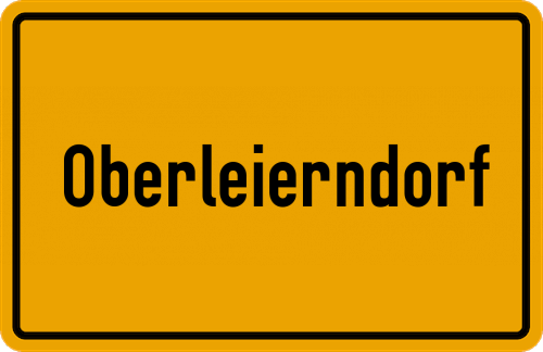 Ortsschild Oberleierndorf