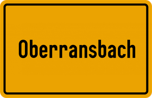 Ortsschild Oberransbach