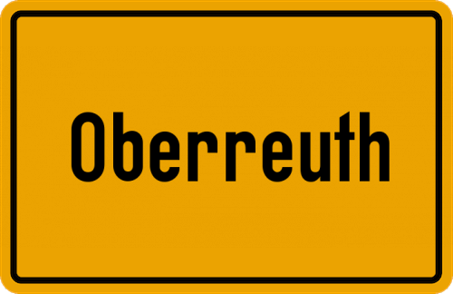 Ortsschild Oberreuth
