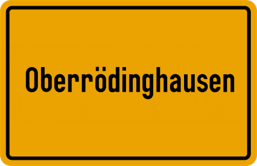 Ortsschild Oberrödinghausen