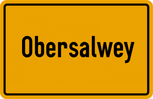 Ortsschild Obersalwey