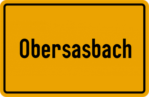 Ortsschild Obersasbach