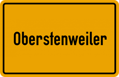 Ortsschild Oberstenweiler