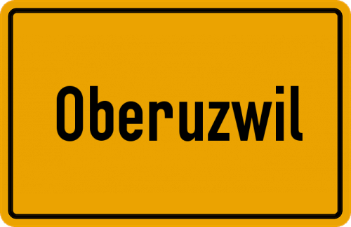 Ortsschild Oberuzwil
