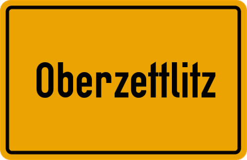 Ortsschild Oberzettlitz