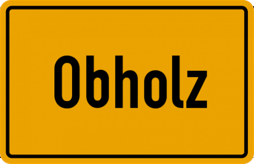 Ortsschild Obholz