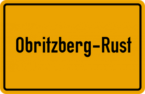 Ortsschild Obritzberg-Rust