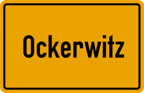 Ortsschild Ockerwitz