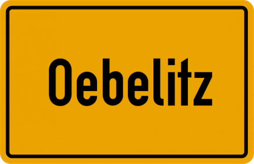 Ortsschild Oebelitz