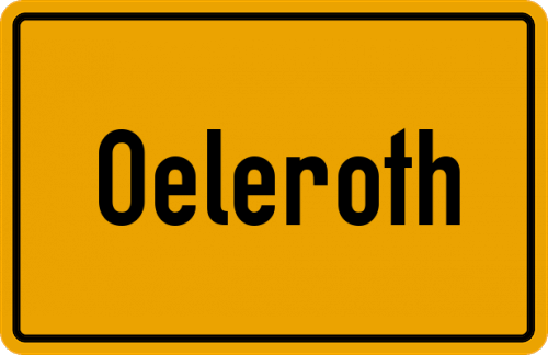Ortsschild Oeleroth