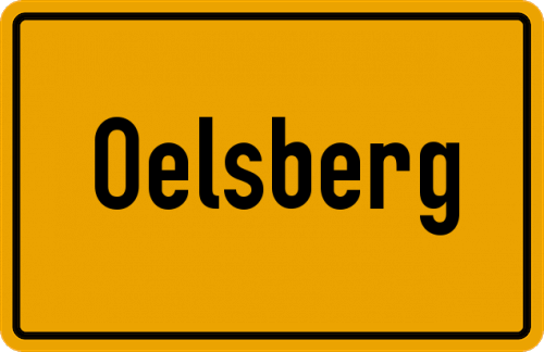 Ortsschild Oelsberg