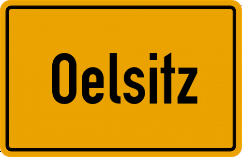 Ortsschild Oelsitz