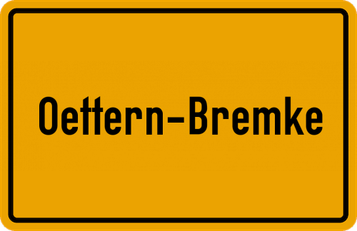 Ortsschild Oettern-Bremke
