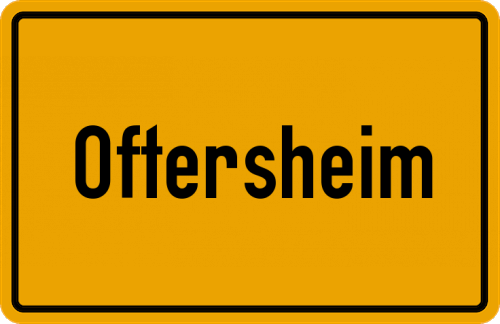 Ortsschild Oftersheim