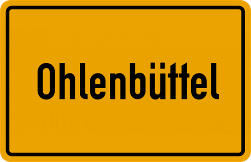 Ortsschild Ohlenbüttel