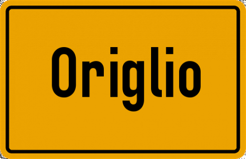 Ortsschild Origlio