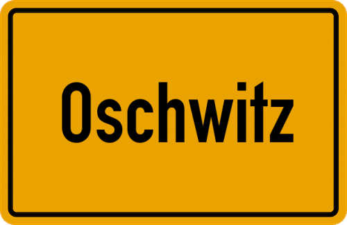 Ortsschild Oschwitz, Oberfranken