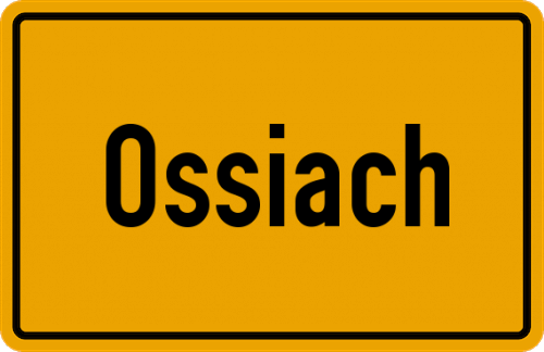 Ortsschild Ossiach