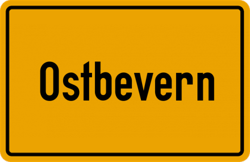 Ortsschild Ostbevern