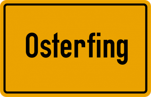 Ortsschild Osterfing