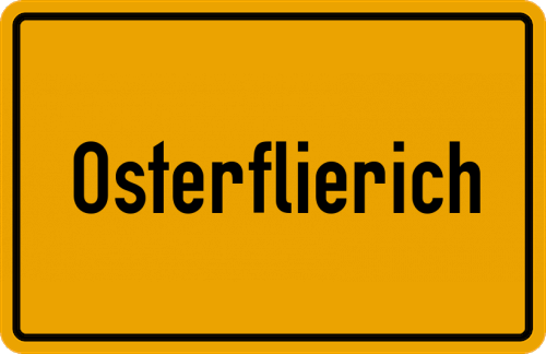 Ortsschild Osterflierich
