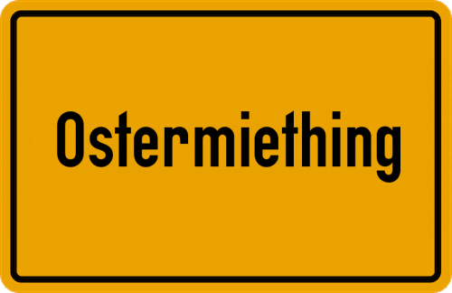 Ortsschild Ostermiething