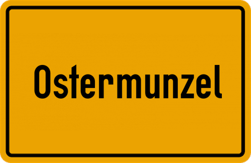 Ortsschild Ostermunzel