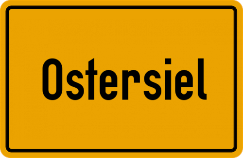 Ortsschild Ostersiel