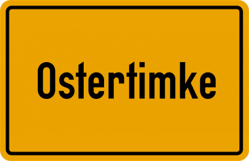 Ortsschild Ostertimke